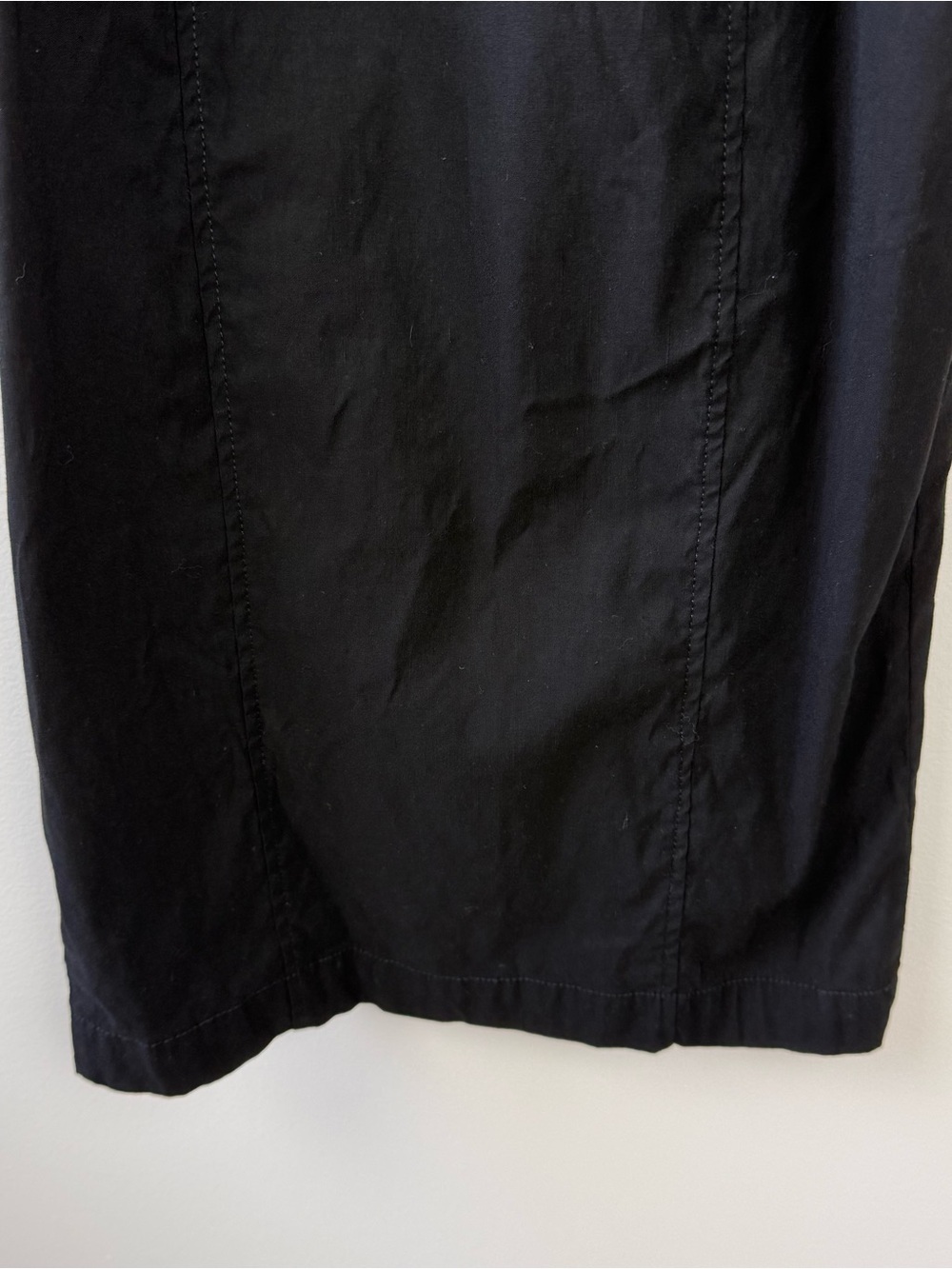 By Anthropologie The Linden Slim Square-Neck Button Front Midi Dress Black - Picture 10 of 12